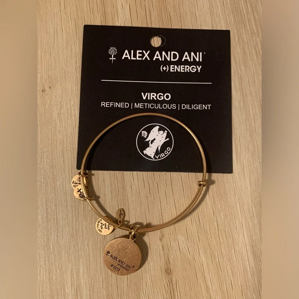 Preloved Alex and Ani Virgo Charm Bracelet